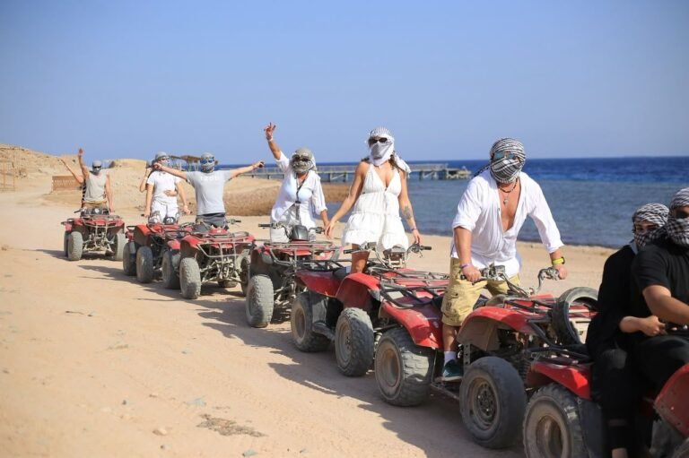 Camel ride on the beach in Dahab