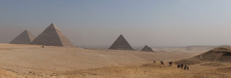 Giza pyramids panorama